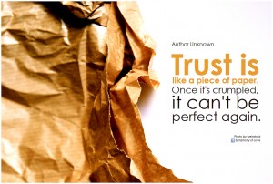 You're Expected to Be Trusted - Not a Source of Differentiation