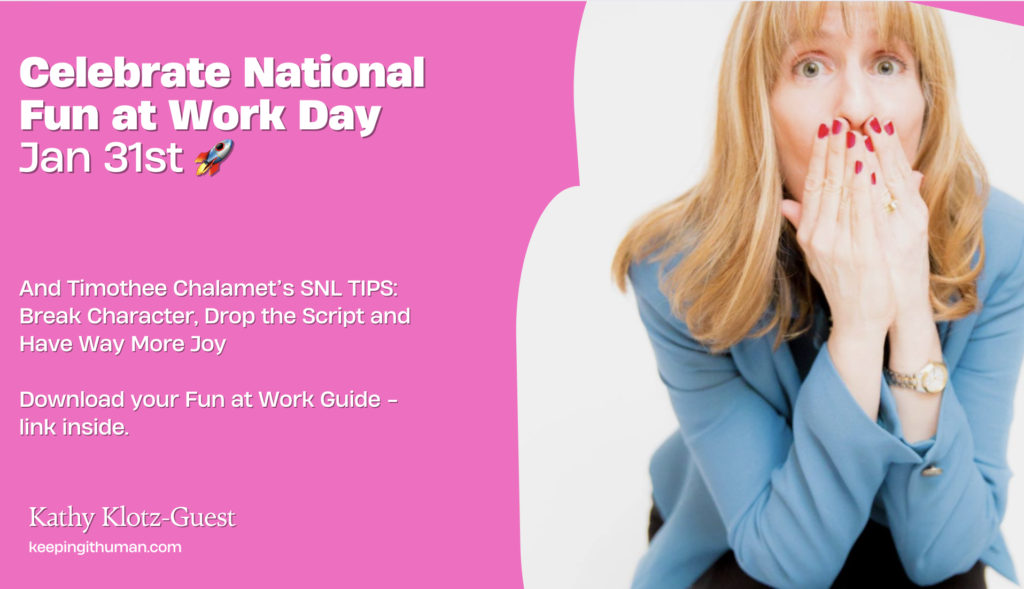 National Fun at Work Day, Jan 31